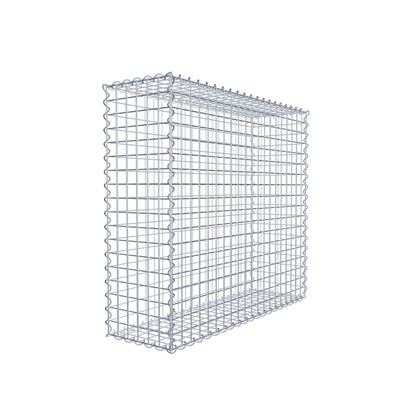 Gabione 100 cm x 90 cm x 30 cm (L x H x T), Maschenweite 5 cm x 5 cm, Spirale