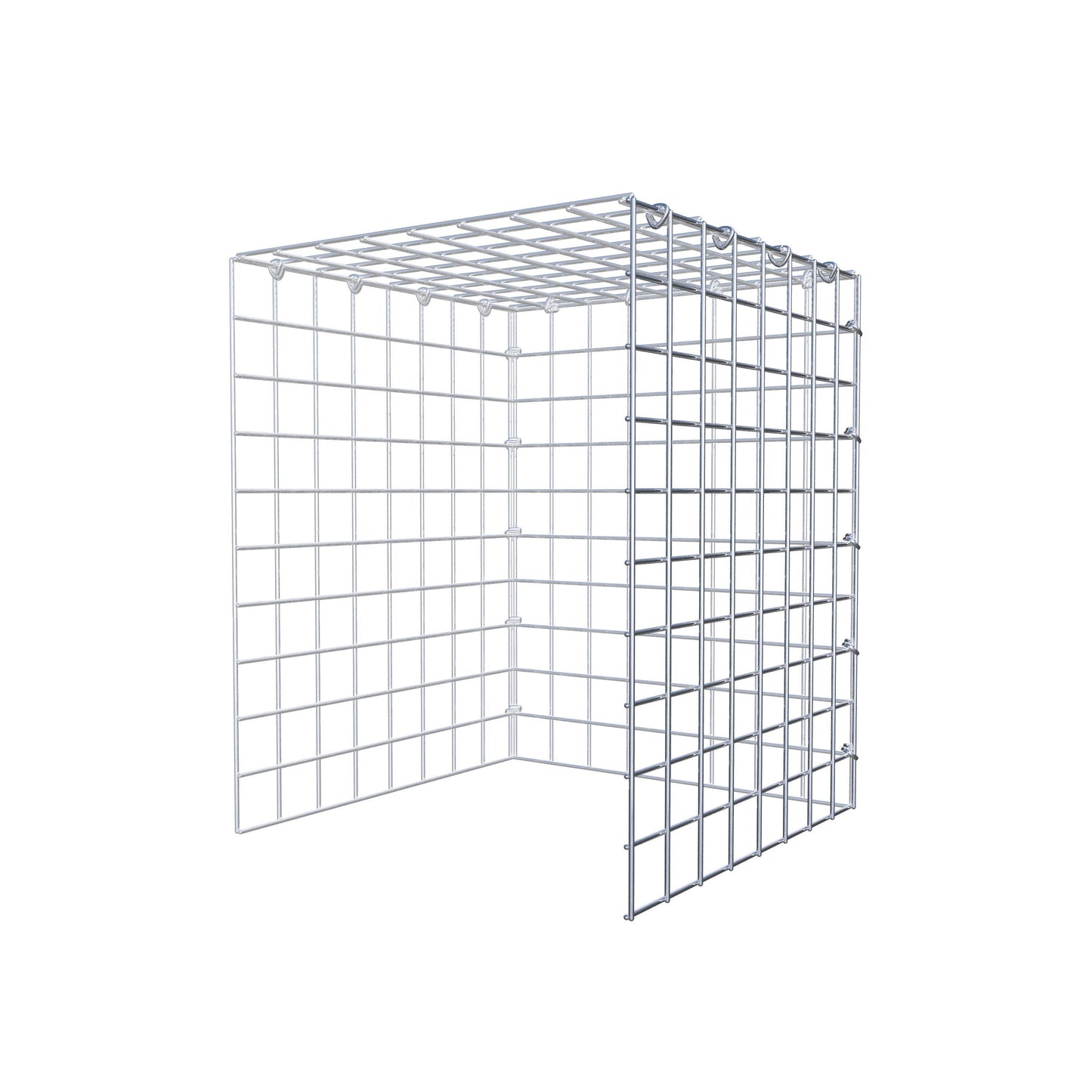 Anbaugabione Typ 4 50 cm x 40 cm x 40 cm (L x H x T), Maschenweite 5 cm x 5 cm, C-Ring