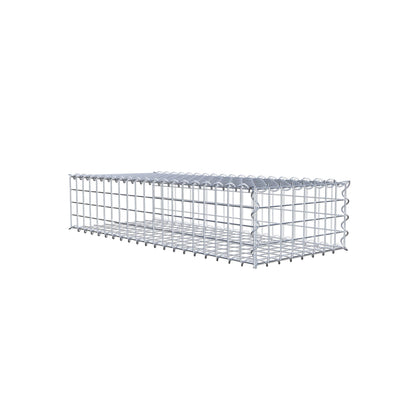 Extra gabion typ 2 100 cm x 20 cm x 40 cm (L x H x D), maskstorlek 5 cm x 5 cm, spiral