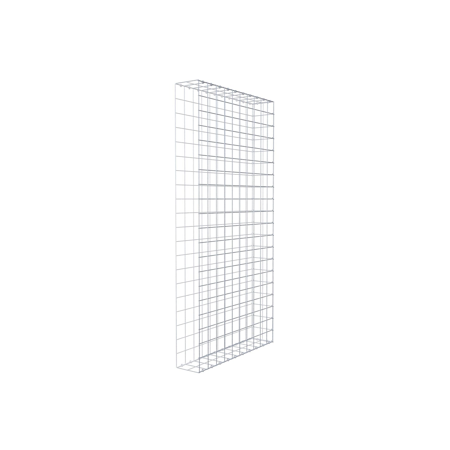 Monteret gabion type 2 200 cm x 100 cm x 20 cm (L x H x D), maskestørrelse 10 cm x 10 cm, C-ring