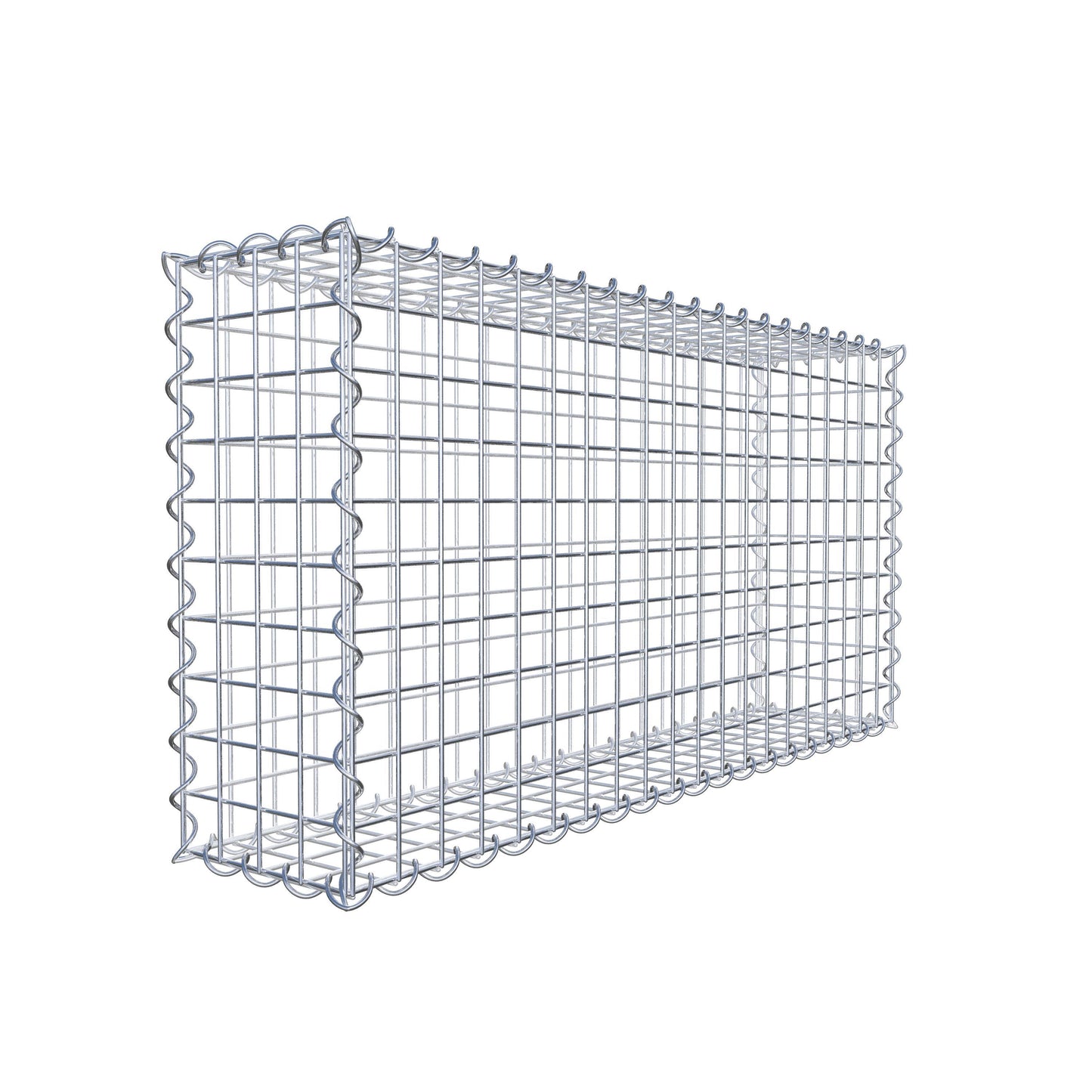 2er Set Gabionen 100 cm x 50 cm x 20 cm (L x H x T), Maschenweite 5 x 5 cm, Spirale