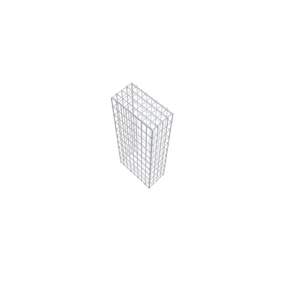 Gabião 100 cm x 40 cm x 20 cm (C x A x P), malhagem 5 cm x 10 cm, anel C