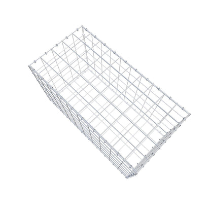 Gabione 100 cm x 60 cm x 50 cm (L x H x T), Maschenweite 10 x 10 cm, Spiralring