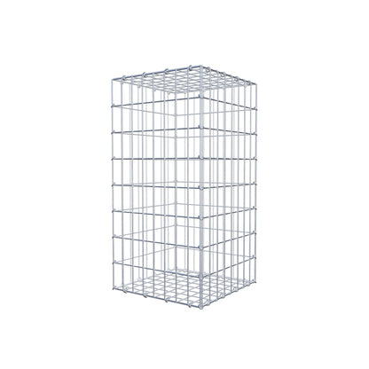 Gabbione 80 cm x 40 cm x 40 cm (L x H x P), maglia 5 cm x 10 cm, anello a C