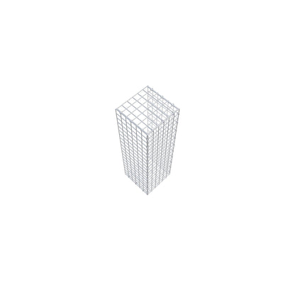 Mounted gabion type 2 100 cm x 30 cm x 30 cm (L x H x D), mesh size 5 cm x 5 cm, C-ring