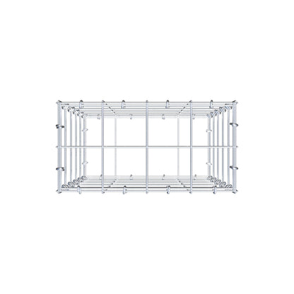 Gabião 50 cm x 40 cm x 20 cm (C x A x P), malhagem 10 cm x 10 cm, anel C