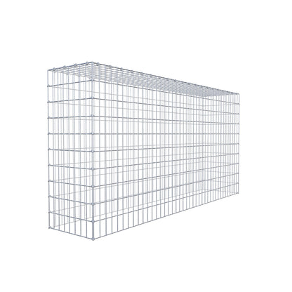 Fourche rapportée type 3 200 cm x 100 cm x 40 cm (L x H x P), mailles 5 cm x 10 cm, anneau en C