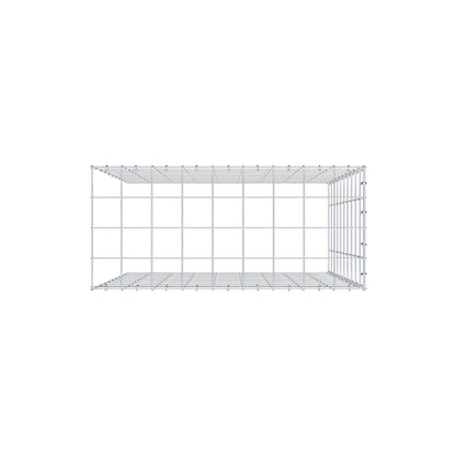 Fourche rapportée type 4 100 cm x 90 cm x 40 cm (L x H x P), mailles 10 cm x 10 cm, anneau C