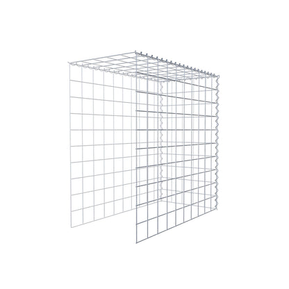 Gabion rapporté type 4 100 cm x 100 cm x 50 cm (L x H x P), mailles 10 cm x 10 cm, spirale