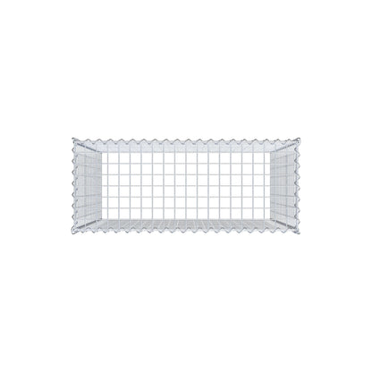 Anbaugabione Typ 3 100 cm x 100 cm x 40 cm (L x H x T), Maschenweite 5 cm x 5 cm, Spirale