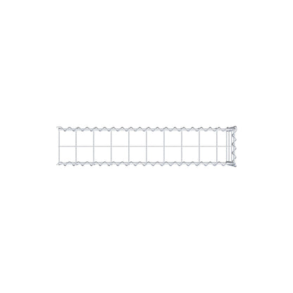 Gabion rapporté type 4 100 cm x 30 cm x 20 cm (L x H x P), mailles 10 cm x 10 cm, spirale