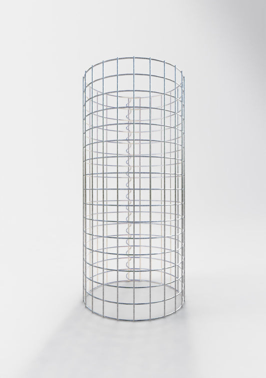 Colonna gabbionata rotonda 37 cm di diametro, 80 cm di altezza, maglia 5 cm x 5 cm