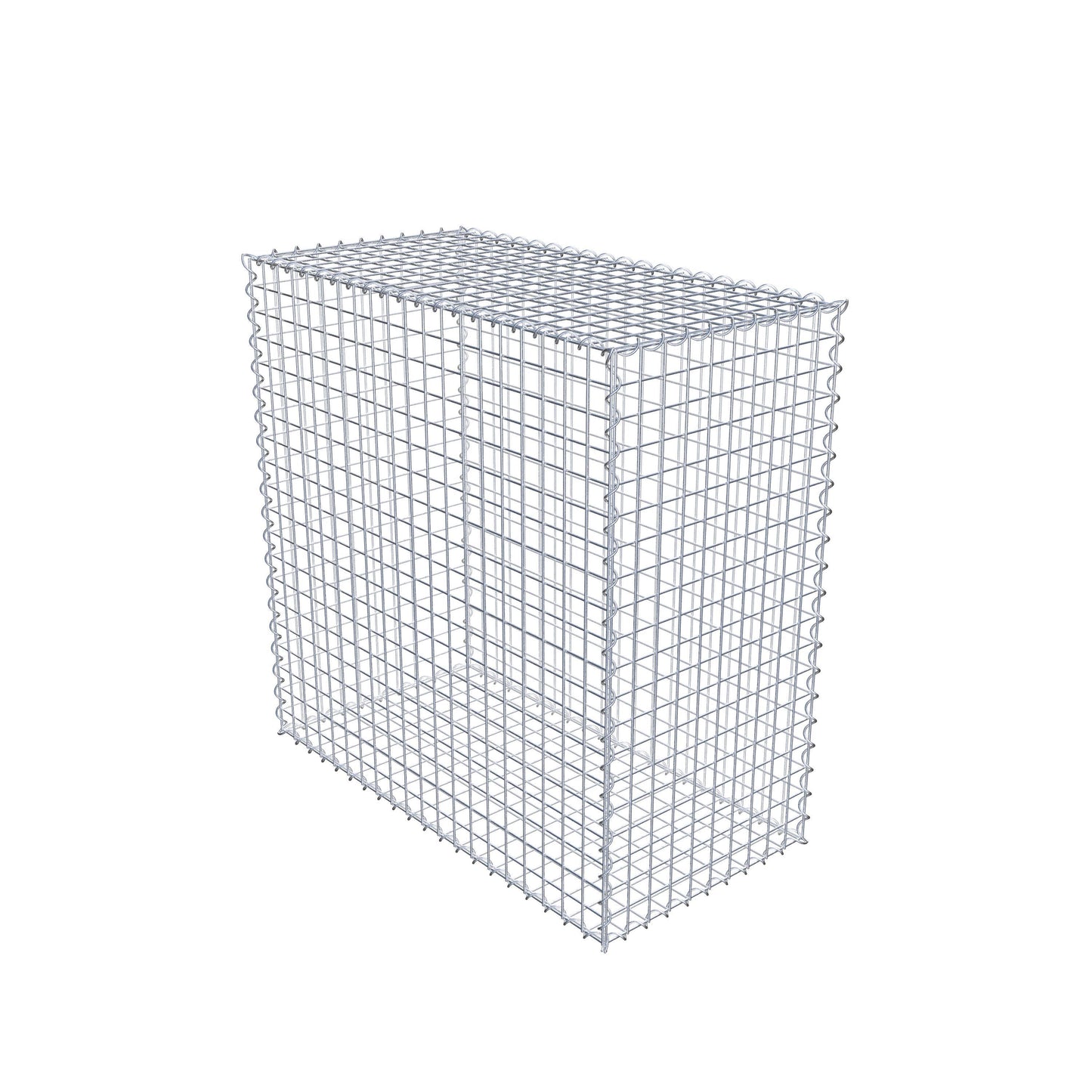 Gabion 100 cm x 100 cm x 50 cm (L x H x D), maskstorlek 5 cm x 5 cm, spiral