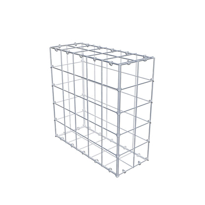 Gabione 50 cm x 50 cm x 20 cm (L x H x T), Maschenweite 10 cm x 10 cm, C-Ring