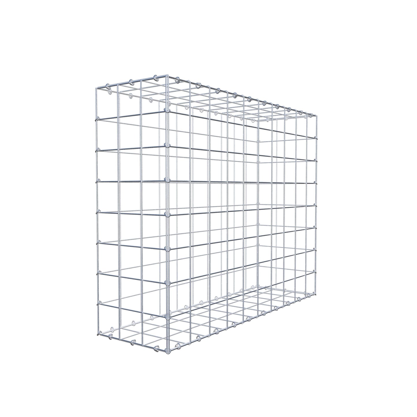 Gabião 100 cm x 80 cm x 30 cm (C x A x P), malhagem 10 cm x 10 cm, anel C
