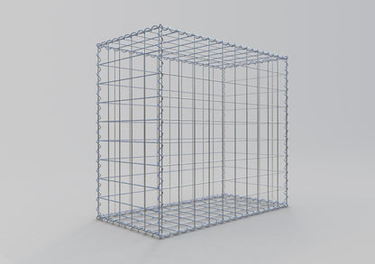 Gavión 100 cm x 90 cm x 50 cm (largo x alto x fondo), malla 10 cm x 10 cm, en espiral