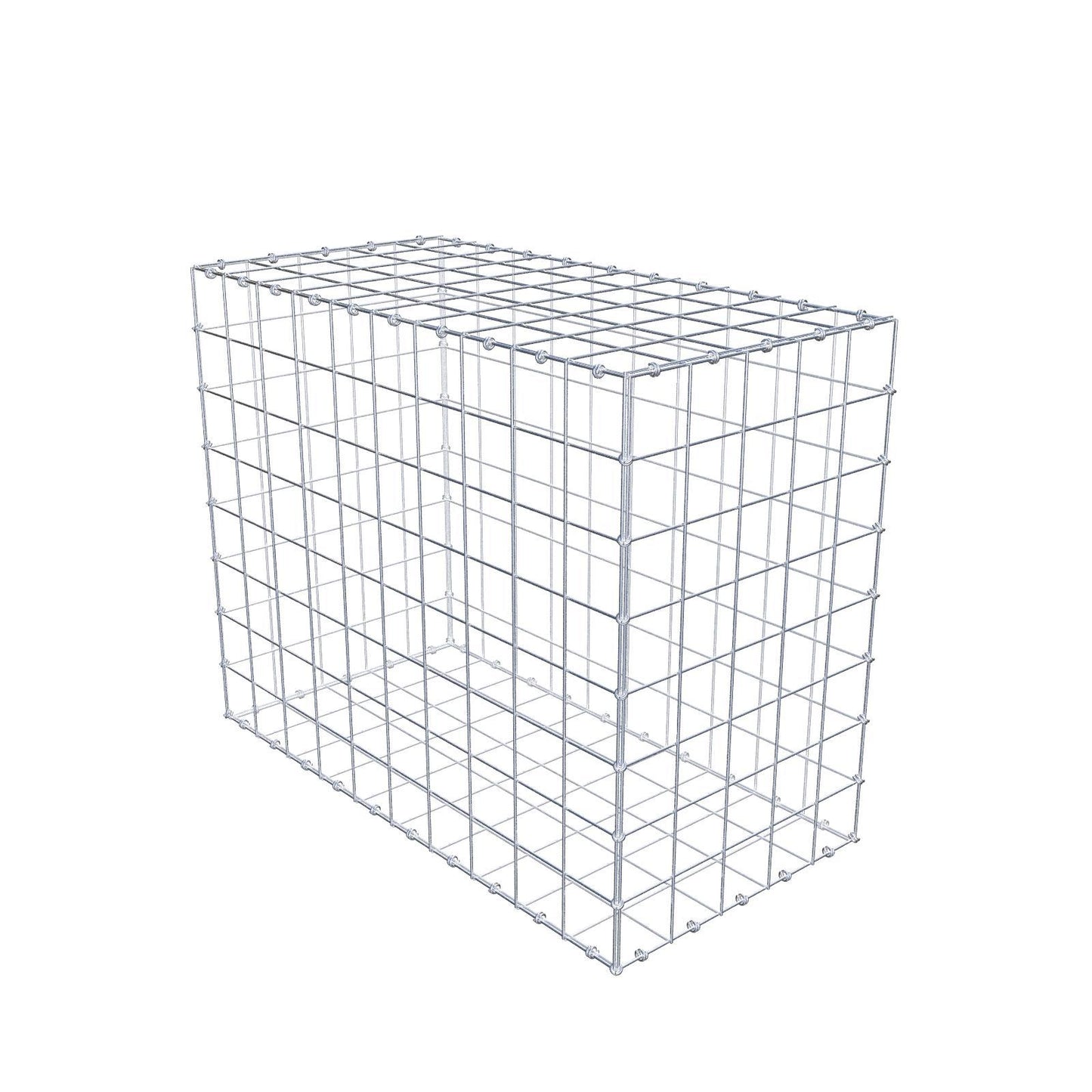 Gabion 100 cm x 80 cm x 50 cm (L x H x D), maskstorlek 10 x 10 cm, spiralring