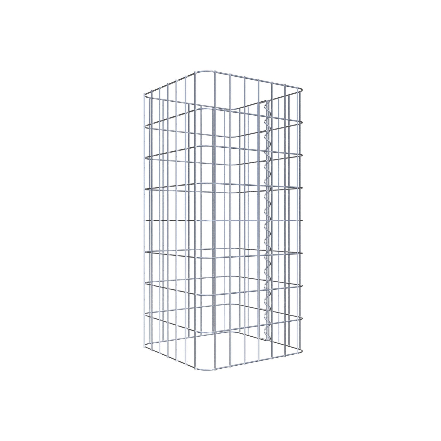 Gabionensäule eckig 37 cm x 37 cm, 80 cm Höhe, MW 5 cm x 10 cm
