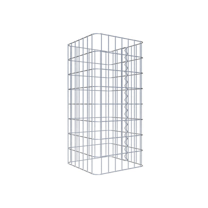 Gabionensäule eckig 37 cm x 37 cm, 80 cm Höhe, MW 5 cm x 10 cm