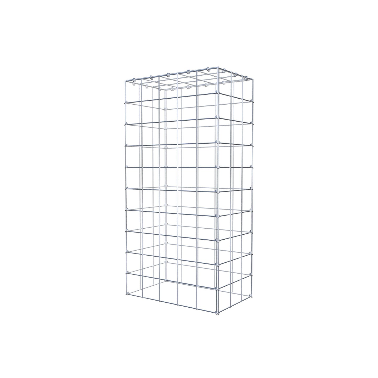 Type 3 oplegkorf 100 cm x 30 cm x 50 cm (L x H x D), maaswijdte 10 cm x 10 cm, C-ring