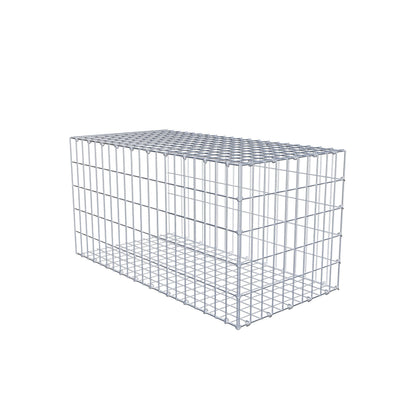 Monteret gabion type 2 100 cm x 50 cm x 50 cm, maskestørrelse 5 cm x 10 cm, C-ring