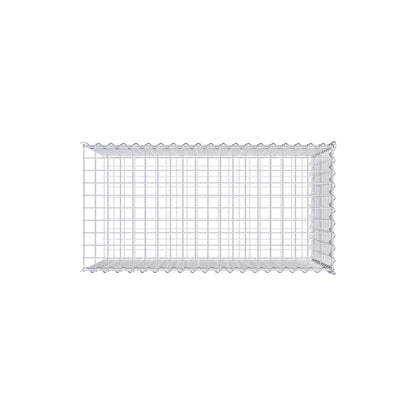 Gabbione aggiuntivo tipo 2 100 cm x 60 cm x 50 cm (L x A x P), maglia 5 cm x 5 cm, a spirale