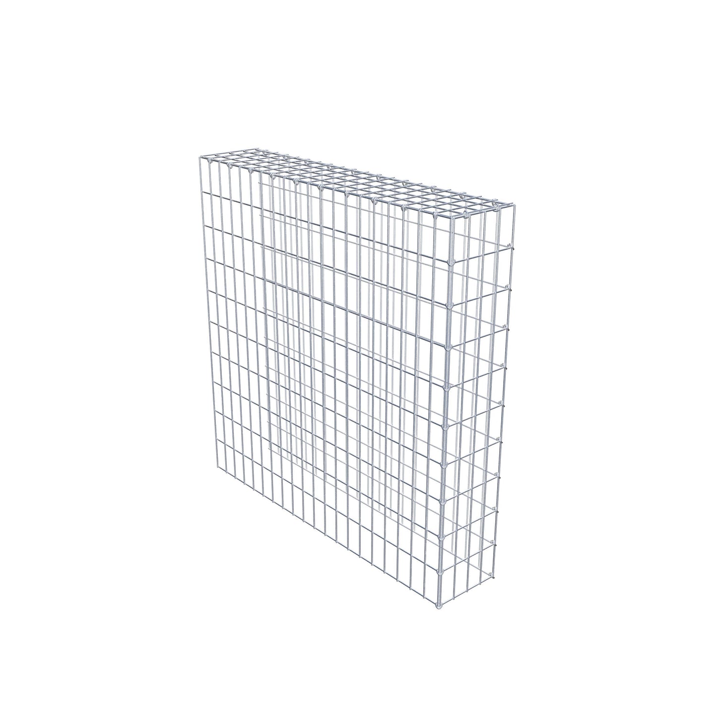 Gabião Tipo 4 100 cm x 100 cm x 20 cm (C x A x P), malhagem 5 cm x 10 cm, anel C
