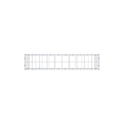 Gabion 100 cm x 40 cm x 20 cm (L x H x P), mailles 10 cm x 10 cm, anneau en C
