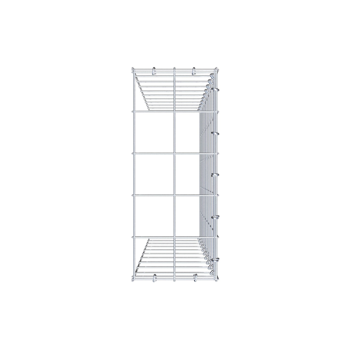 Fourche rapportée type 4 100 cm x 20 cm x 50 cm (L x H x P), mailles 10 cm x 10 cm, anneau C