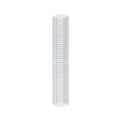 Gabionsøjle firkantet 32 ​​cm x 32 cm, 230 cm højde, MW 5 cm x 5 cm