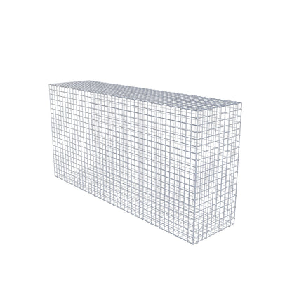 Gabbione fissabile tipo 2 200 cm x 100 cm x 50 cm (L x H x P), maglia 5 cm x 5 cm, anello a C