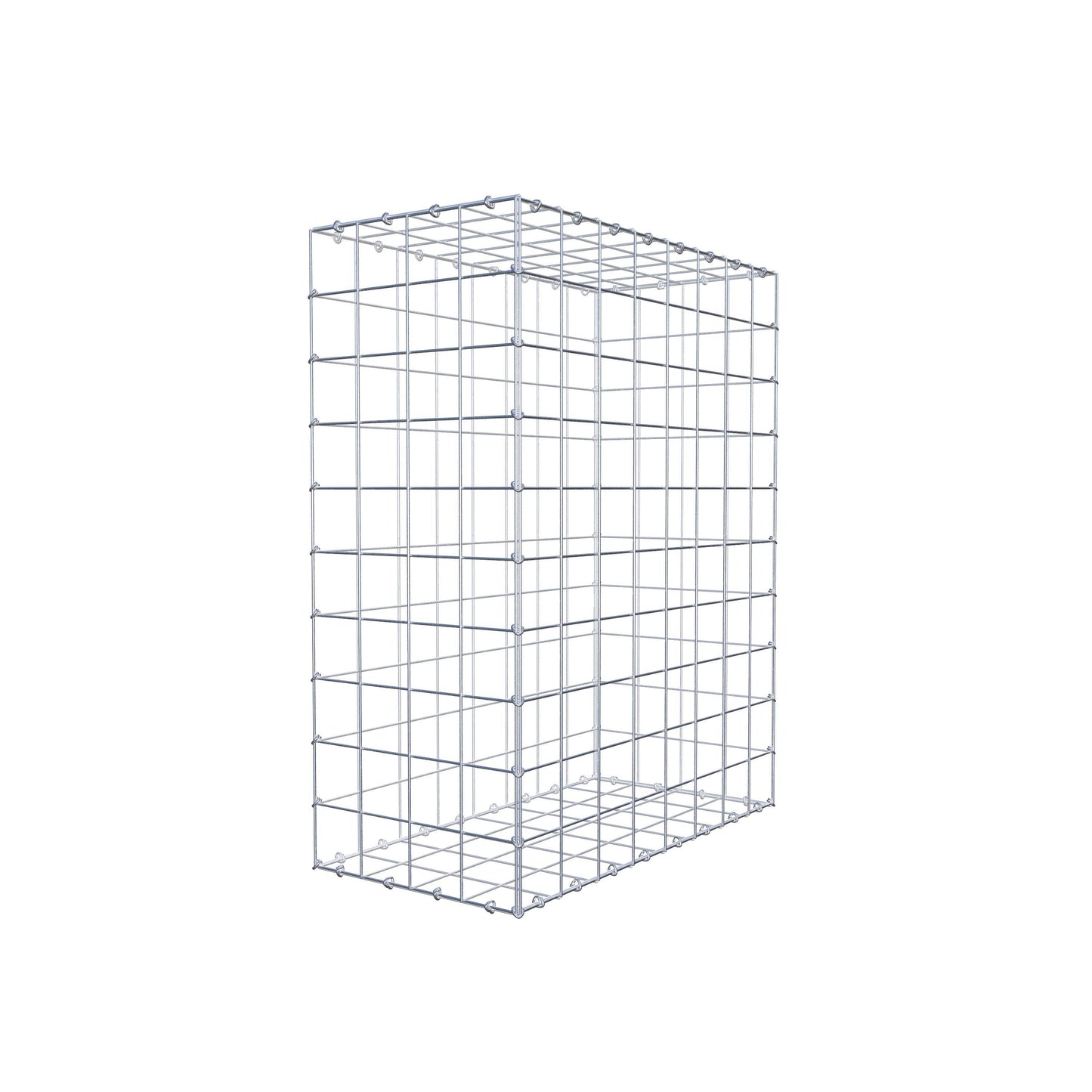 Gabião 100 cm x 80 cm x 40 cm (C x A x P), malhagem 10 cm x 10 cm, anel C