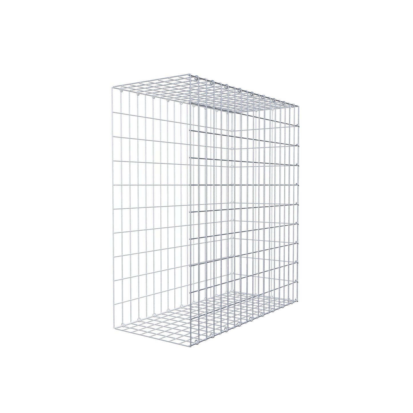 Mounted gabion type 2 100 cm x 90 cm x 40 cm, mesh size 5 cm x 10 cm, C-ring