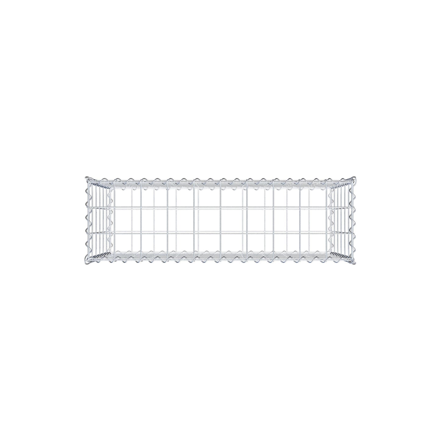 Gabion 100 cm x 60 cm x 30 cm (L x H x D), maskestørrelse 10 cm x 10 cm, spiral