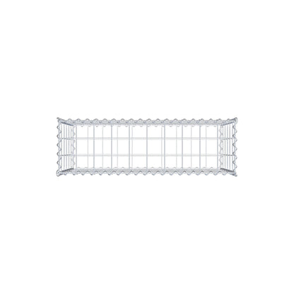 Gabion 100 cm x 60 cm x 30 cm (L x H x D), maskestørrelse 10 cm x 10 cm, spiral