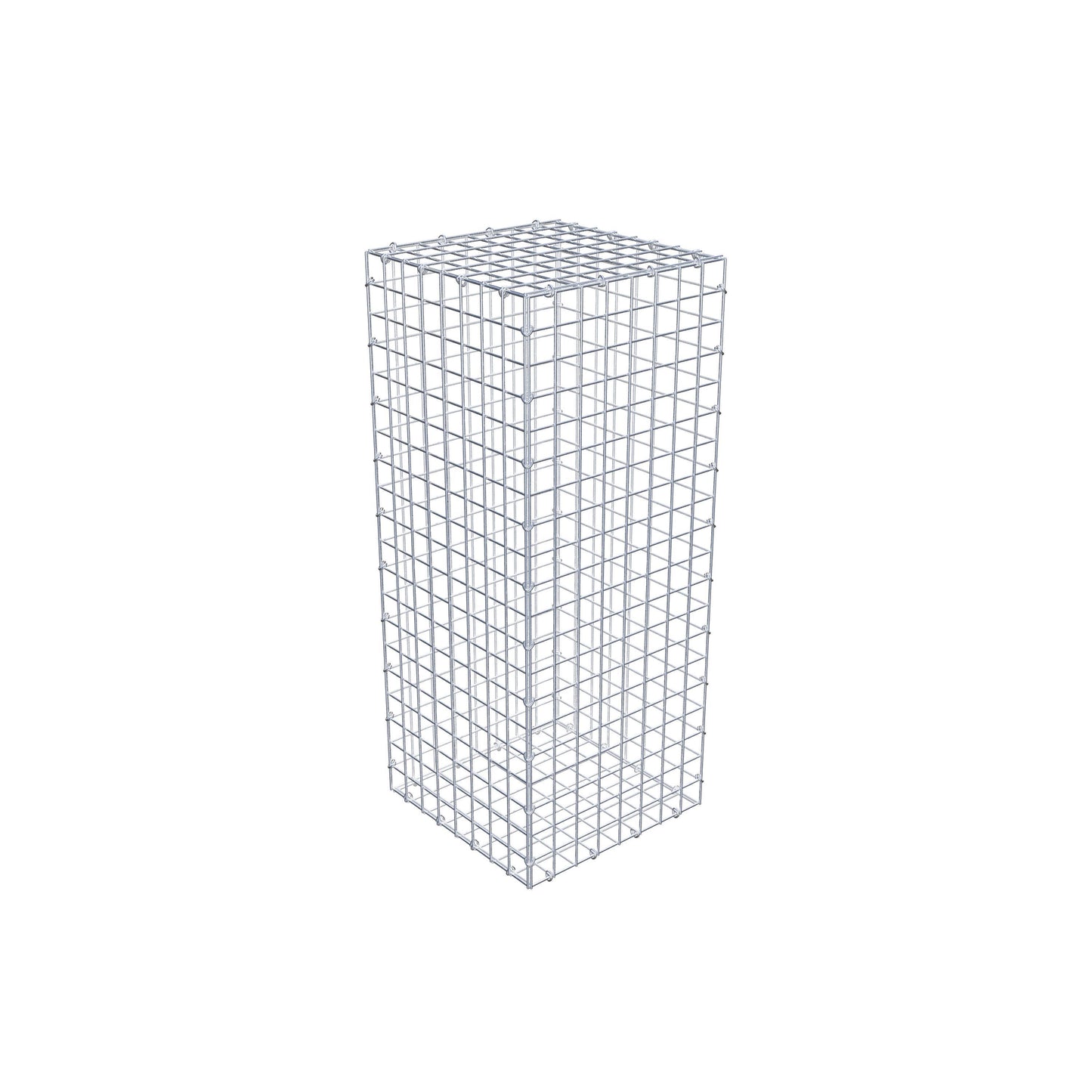 Gabbione 100 cm x 40 cm x 40 cm (L x H x P), maglia 5 cm x 5 cm, anello a C