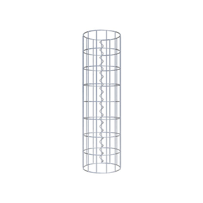 Gabionensäule rund 22 cm Durchmesser, 80 cm Höhe, Maschenweite 5 cm x 10 cm