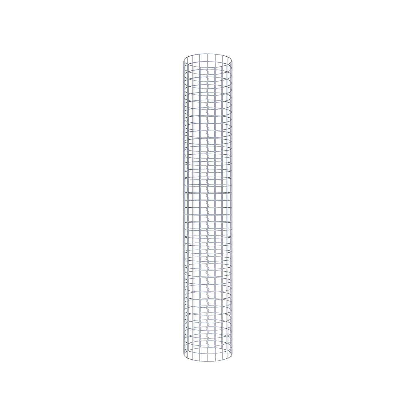 Colonna di gabbioni rotonda 32 cm di diametro, 200 cm di altezza, maglia 5 cm x 5 cm