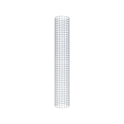 Colonna di gabbioni rotonda 32 cm di diametro, 200 cm di altezza, maglia 5 cm x 5 cm