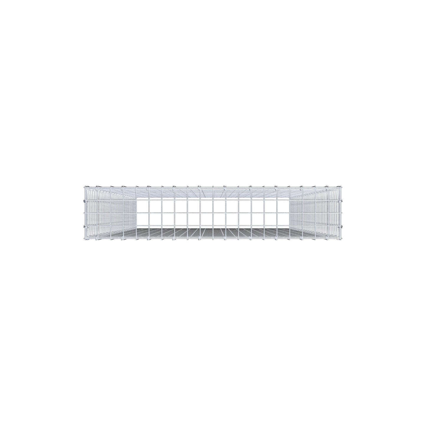 Anbaugabione Typ 3 200 cm x 100 cm x 20 cm (L x H x T), Maschenweite 5 cm x 5 cm, C-Ring