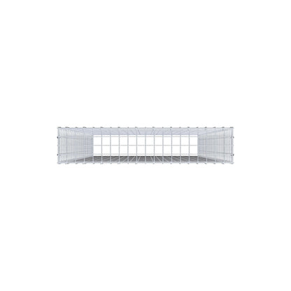 Anbaugabione Typ 3 200 cm x 100 cm x 20 cm (L x H x T), Maschenweite 5 cm x 5 cm, C-Ring