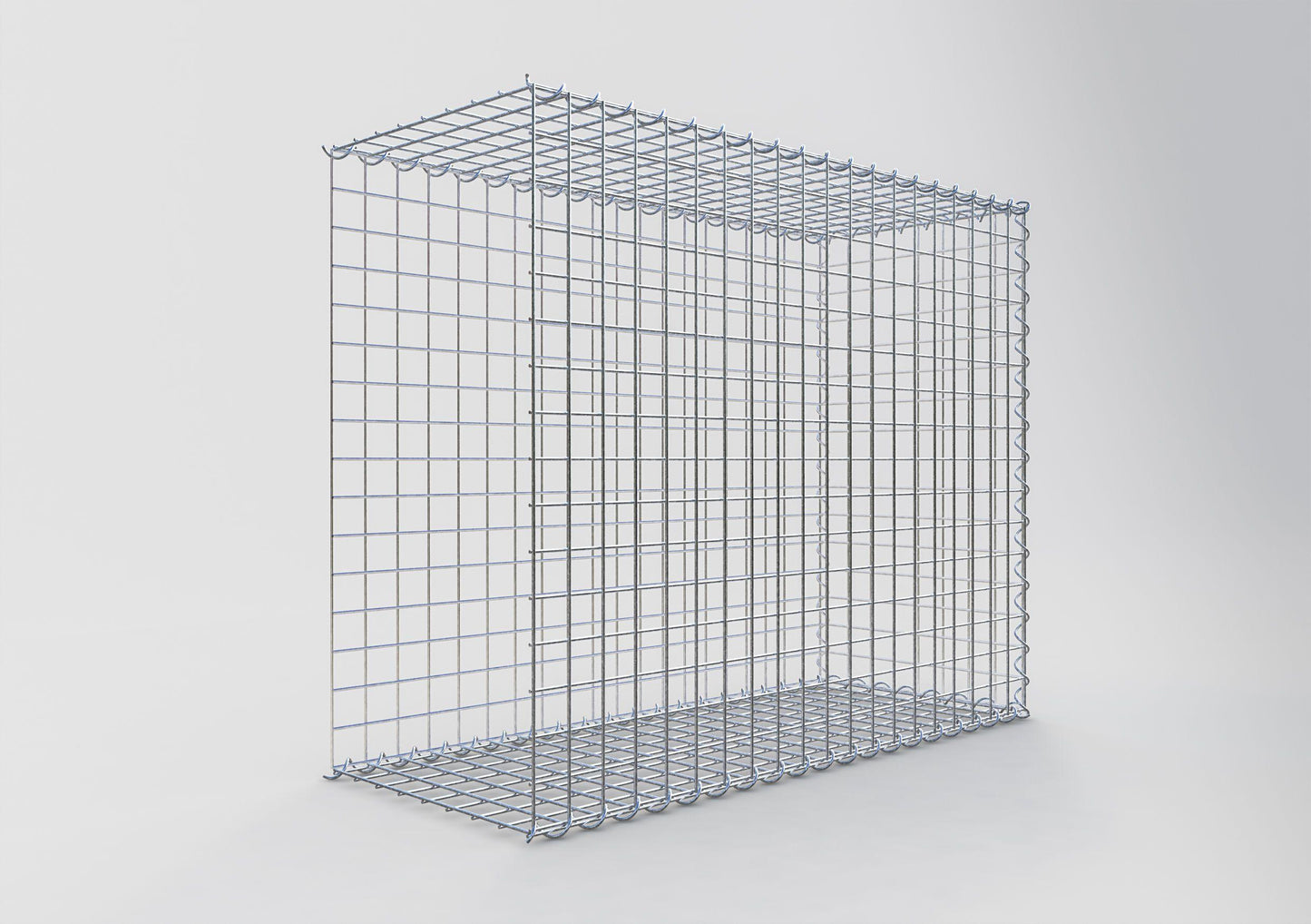 Add-on schanskorf type 2 100 cm x 80 cm x 40 cm (L x H x D), maaswijdte 5 cm x 5 cm, spiraalvormig