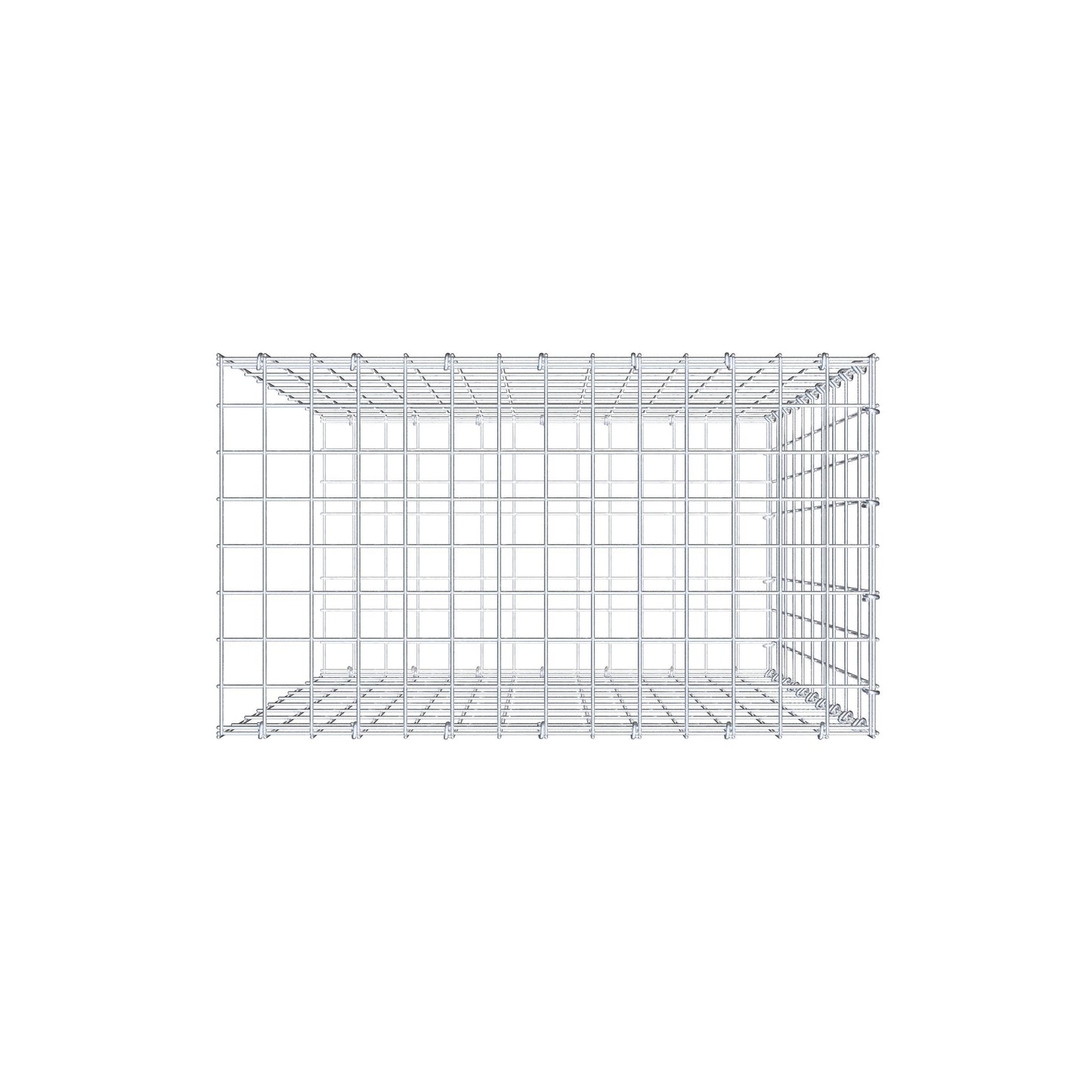 Tilläggspåle typ 2 100 cm x 70 cm x 40 cm, maskstorlek 5 cm x 10 cm, C-ring