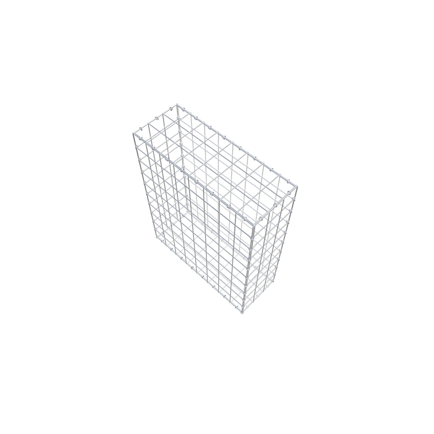 Gabião 100 cm x 80 cm x 30 cm (C x A x P), malhagem 10 cm x 10 cm, anel C