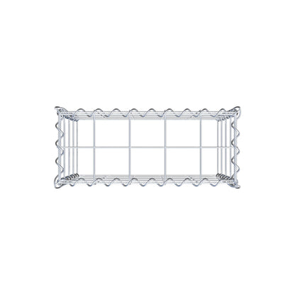 Gabião tipo 3 50 cm x 40 cm x 20 cm (C x A x P), malhagem 10 cm x 10 cm, espiral