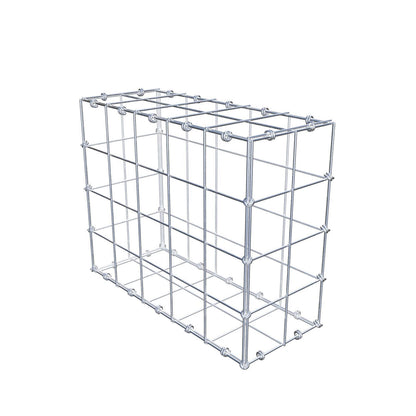 Schanskorf 50 cm x 40 cm x 20 cm (L x H x D), maaswijdte 10 x 10 cm, spiraalring
