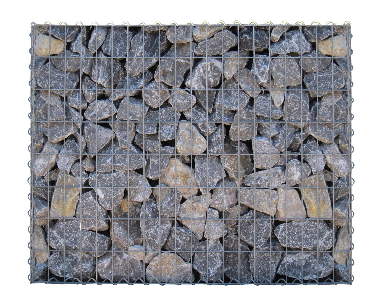 Gabione 100 cm x 80 cm x 30 cm (L x H x T), Maschenweite 5 cm x 10 cm, Spirale