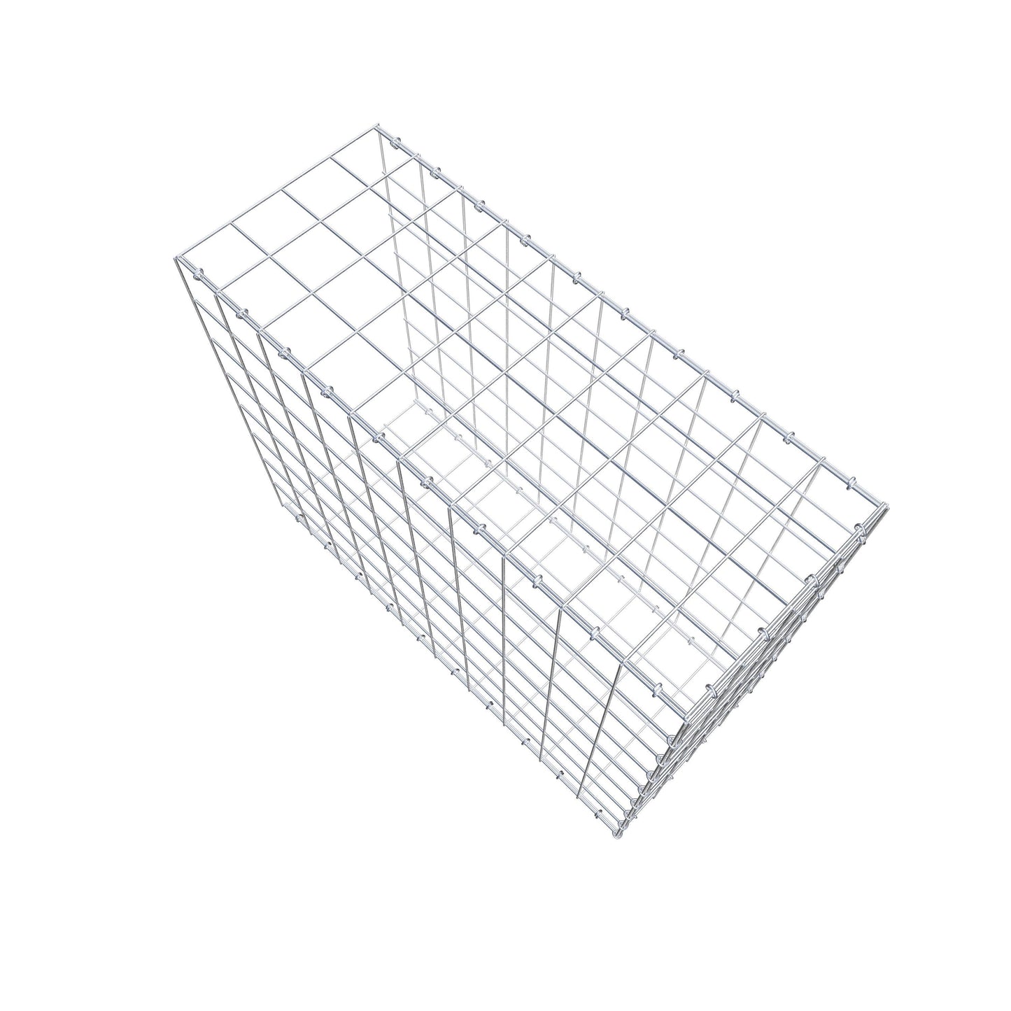 Gavión complementario de tipo 2 100 cm x 80 cm x 40 cm (L x A x P), malla 10 cm x 10 cm, anillo en C