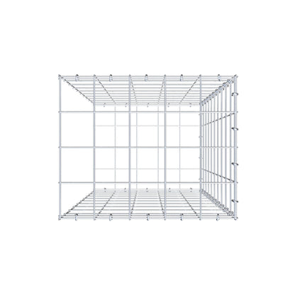 Type 2 oplegkorf 100 cm x 50 cm x 40 cm (L x H x D), maaswijdte 10 cm x 10 cm, C-ring