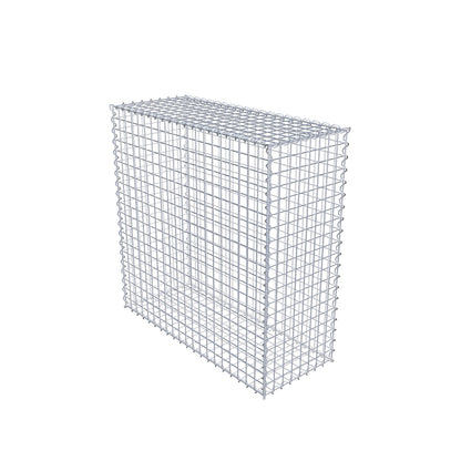 Gabione 100 cm x 100 cm x 40 cm (L x H x T), Maschenweite 5 cm x 5 cm, Spirale